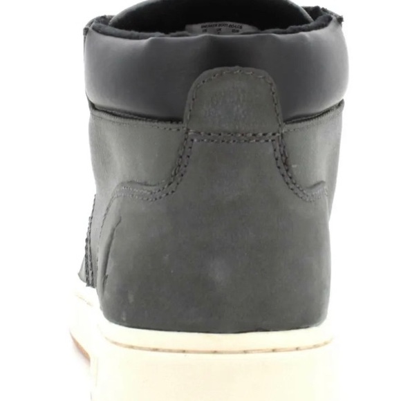 🆕Polo Ralph Lauren leather & synthetic ankle SNEAKER BOOT-BO-LCB gray/wht/blk 8 - Picture 12 of 13